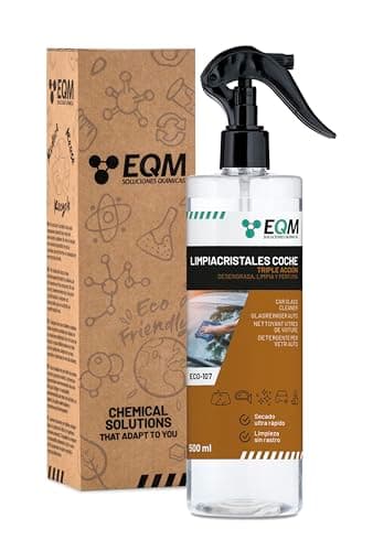 EQM - ECO-107 - Limpiacristales Coche - 500 ML - Limpiacristales para interior y exterior - Ventanas, parabrisas, espejos - Formato Premium