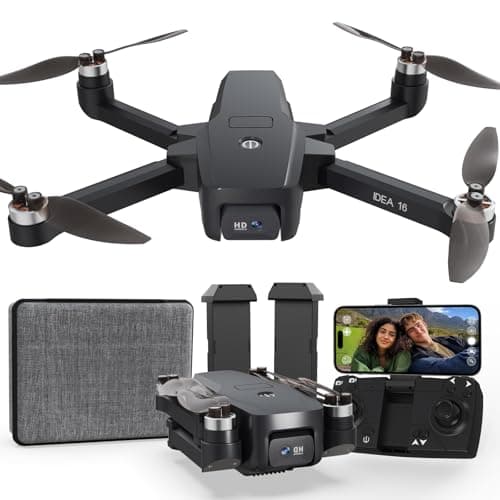 Dron con Cámara, Velocidad Máxima de Vuelo 40km/h Motor sin Escobillas Drones con Camara 4K Transmisión WiFi 5G Resistencia al Viento Nivel 4 RC Quadcopters para Principiantes