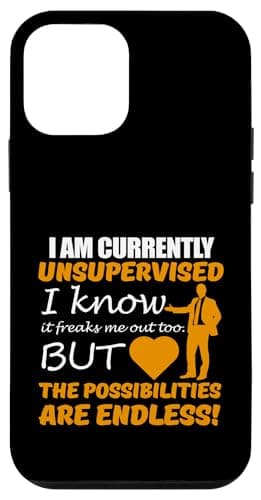 Oficina Humor Chistes Soy Sin Supervisión Divertido Carcasa para iPhone 12 mini
