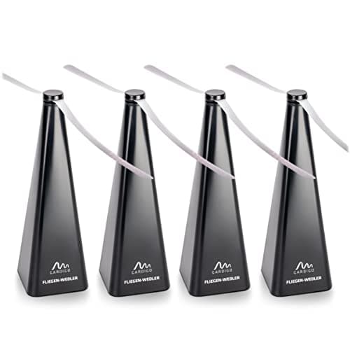 Gardigo® Fly Repeller 4 Unidades I Ventilador Repelente de Mosquitos, Moscas y Otros Insectos para Mesa I Remedio Anti Moscas I Certificado por la Universidad Estatal de Nuevo México
