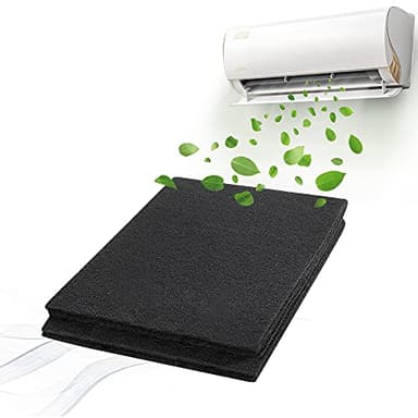 STCRERAG almohadillas de carbono de corte para ajuste filtros de carbón activado universales, filtro de aire, filtros de repuesto para purificadores de aire acondicionado (1.22m*0.2m*3mm(2PCS))