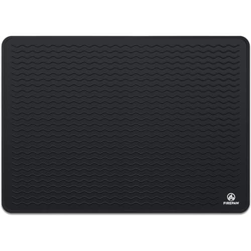Alfombrilla Protectora Placa Induccion, protector de estufa de vidrio para estufa eléctrica, Alfombrilla Silicona Antideslizante 71 x 51 cm, Alfombrilla de inducción resistente al calor