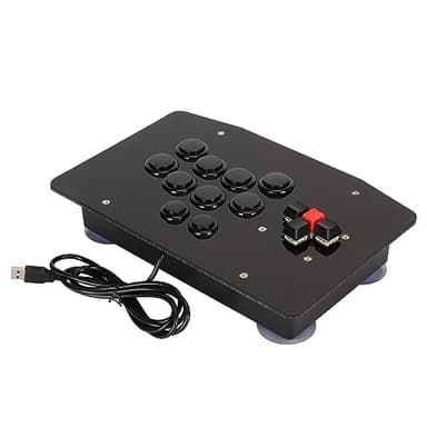 ciciglow Joystick de Lucha para Juegos Arcade con Control Preciso, Interfaz USB 2,0, Joystick Arcade DIY para Emuladores de PC, Sanwa OBSF 24 30