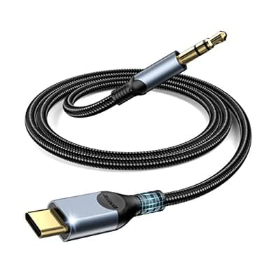 ZOOAUX Cable de Audio USB Type-C a 3,5 mm Macho.Adaptador USB C a 3,5 mm Audio Aux.Cable de Auriculares para Huawei P40 Pro/P30 Pro/P20,Mate 30/20,Samsung S22 S21/S21+/S21 Ultra/S20/Note10