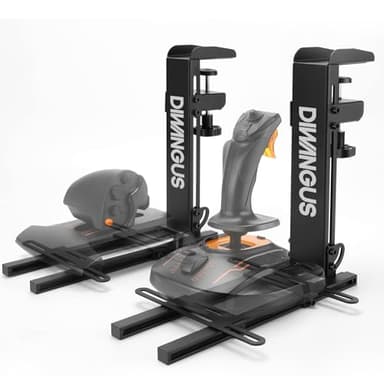 DIWANGUS Joystick - Soporte de mesa para Thrustmaster T.16000M FCS HOTAS, sin instalación Hotas Soporte de mesa para Logitech X56/X52/X52 Pro (1 unidad)