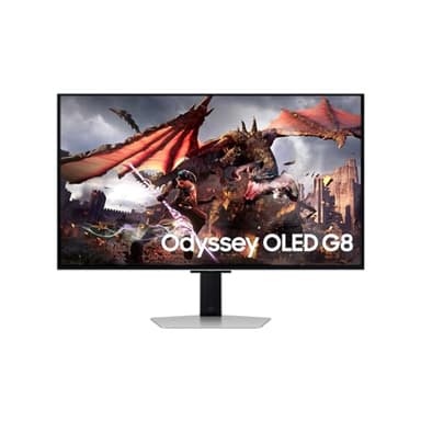 SAMSUNG LS32DG802SUXEN - Monitor Odyssey OLED G8 de 32" UHD (3840 x 2160, 16:9, 240Hz, 0,03ms, FreeSync Premium Pro, Antirreflejos, Modo Eye Saver, Flicker Free), Plateado, Versión 2024