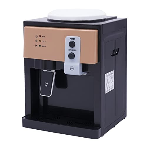 Qussse Dispensador de Agua Eléctrico y Enfriador para Oficina y Hogar - Sobremesa para 3,5-19 Litros