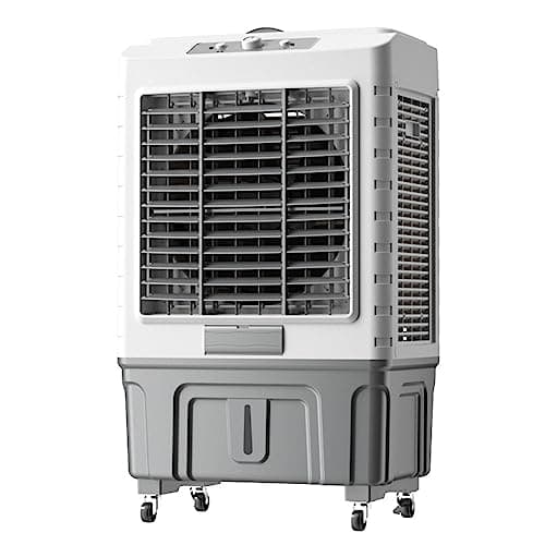 Enfriador de Aire Evaporativo Industrial de 150W con Tanque de Agua de Capacidad de 55 L, Oscilación de 120 °, Volumen de Suministro de Aire de 6000 m³/h, para Industria de Habitaciones ( Size : 200W
