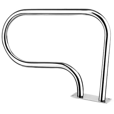 GOPLUS - Escalera de piscina (81 x 57 cm, acero inoxidable 304, con placa de carga 200 kg, accesorios completos, interior y exterior, para piscina, muelles, parque acuático plateado