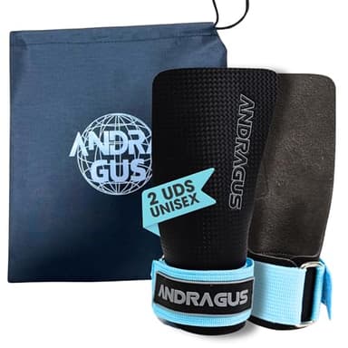 ANDRAGUS Calleras para Crossfit-Halterofilia-Proteccion para Manos-calistenia-Guantes Gimnasia Hombre-Guantes Unisex-previenen ampollas-Crossfit