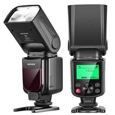 NEEWER 750II TTLFlash de la Cámara Speedlite con Pantalla LCD, Compatible con Nikon D4 D5 D60 D90 D100 D200 D300S D300 D500 D610 D700 D750 D800 D810 D850 D3400 D3500 D5200 D5300 D7000 D7100 D7200D7500