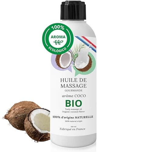Aceite masajes eróticos comestibles/gel lubricante parejas. Para masajes corporales y eróticos íntimos, lubricantes adultos, mujer. Estimulador, íntimo. Estimulantes. Sabor ecológica (200, Coco)