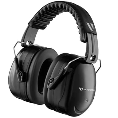 Vanderfields Cascos Antiruido Adultos 32dB, Cascos Cancelación de Ruido, Cascos Insonorizados para Estudiar, Auriculares Aislantes Ruido, Protector Auditivo, Para Trabajo, Construcción, Tiro Deportivo