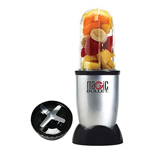 Nutribullet Batidora (Magic Bullet) MBR-0328, 0,53 l, compacta, de alta velocidad, para batidos de frutas y verduras, sin BPA, 200 W, recetario en español, apta para lavavajillas, gris