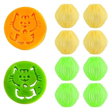 10 bolas de lavandería para quitar pelo de mascotas, atrapapelusas reutilizables para lavadora, ropa de cama de lavandería