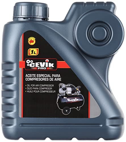Cevik Pro - Aceite para Compresor de Aire - AE30/40 - 1 Litro - Compatible con Múltiples Herramientas - Antidesgaste y Anticorrosivo