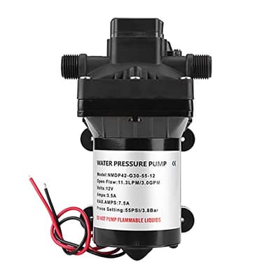 Bomba de Agua de Alta Presión DC 12V, Bomba de Agua Autocebante, Bomba de Presión para Autocaravana, Bomba de Agua a Presión, para Caravanas Barcos Césped Autocaravanas