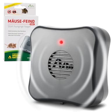 Gardigo® Repelente Ultrasónico para Ratones, Ratas, y Otros Roedores | Efectivo y Fácil de Usar | Alcance de 40 m² | Ahuyentador de Roedores con Ultrasonido contra Ratones | Ahuyentador de Ratas