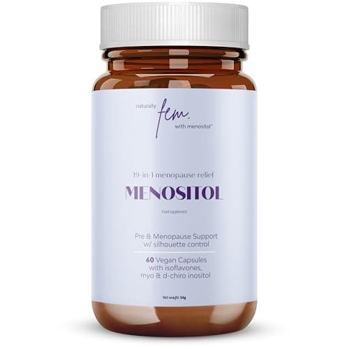 Inositol FEM Menositol 19 en 1 – Suplemento Integral con Myo-Inositol e Isoflavonas – Menositol para períodos menopaúsicos. Fórmula de Confianza con Estándares de Calidad Excepcionales