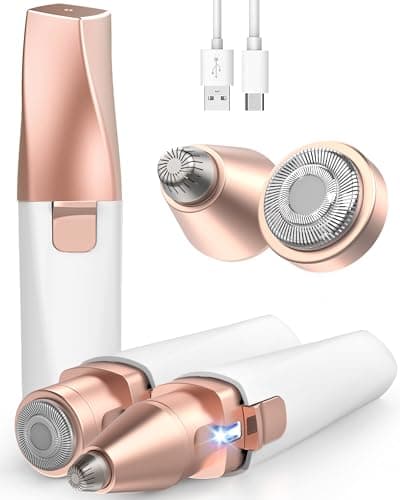 Depiladora Facial Mujer Depiladora Cejas iFANZETECH: Depiladora Facial con Precisión Depilador Cejas Depiladoras Faciales electricas con Luz Smartlight Labio Superior, Barbilla, Mejillas y Cejas