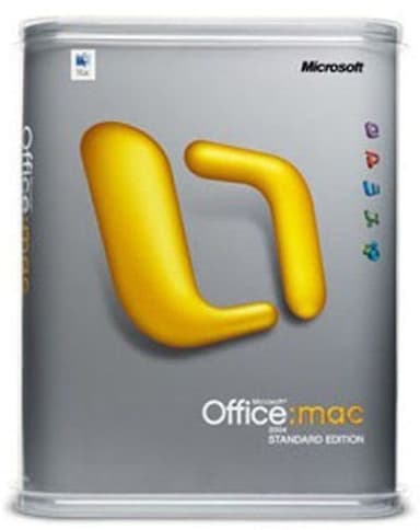 Microsoft Office Mac 2004 French CD Standard - Software de procesamiento de textos (450 MB, 256 MB, PowerPC G3)