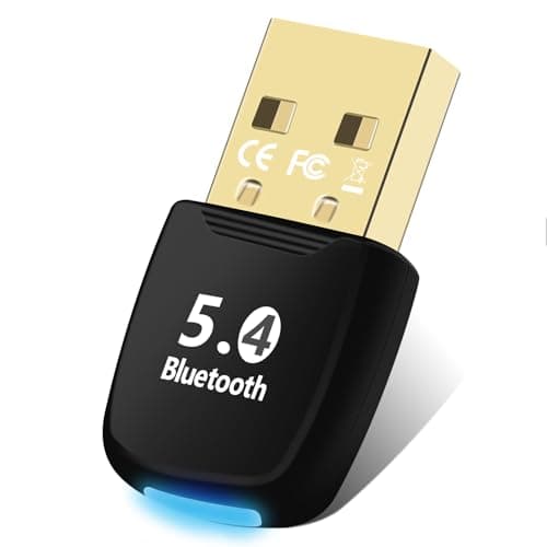 flintronic USB Bluetooth 5.4 Adaptador, Adaptador Bluetooth para PC Dongle Bluetooth, Plug & Play Adaptador Bluetooth para Ordenador,Portatil, Ratón,Teclado,Altavoz, Compatible con Windows 7/8/10/11