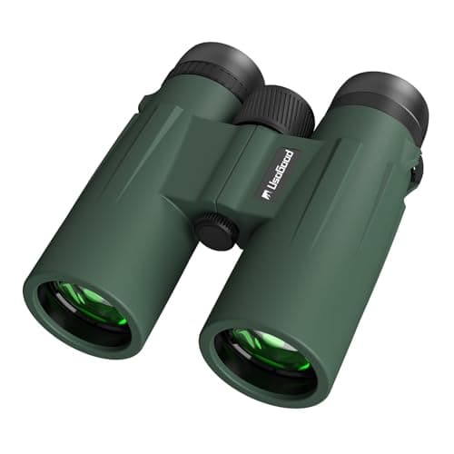 Usogood Verde Prismaticos Profesionales Largo Alcance 12x50 para Adultos - Prismas BaK4 y Lentes FMC,Antideslizante e Impermeable con Prismáticos Potentes para Observación de Aves, Caza, Senderismo
