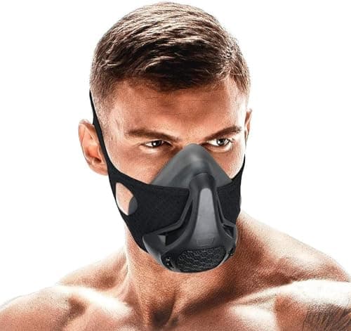 Máscara de entrenamiento de entrenamiento, resistencia respiratoria de 24 niveles, mejora la capacidad pulmonar y la resistencia, para correr, cardio, ciclismo, gimnasio, talla única