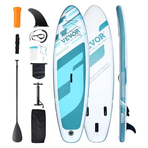 VEVOR Tabla de Paddle Surf Inflable, 323 x 84 x 15 cm Tabla de Paddle Sup de PVC con Accesorios para Tabla, Bolsa para teléfono, Mochila, Kit de reparación, Remo y Kit de reparación