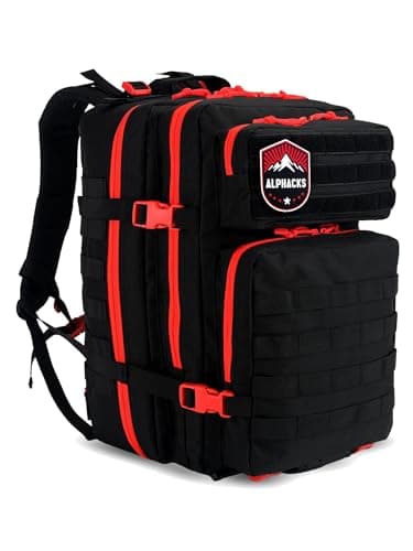 ALPHACKS - Mochila Militar 45L Waterproof Pack 3 en 1 con Parche de Velcro y Funda Impermeable - Mochila Tactica - Mochilas Hombre - Tactical backpack - Waterproof backpack - Mochilas Crossfit