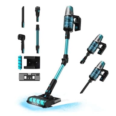 Cecotec Aspiradora sin Cable Escoba - Vertical Conga Rockstar 7500 Astral ErgoWet Animal T. 4 en 1, Potencia 680 W, 30 kPa, 90 Minutos de Autonomía, Cepillo Jalisco, 250 AW, Incluye Water Tank