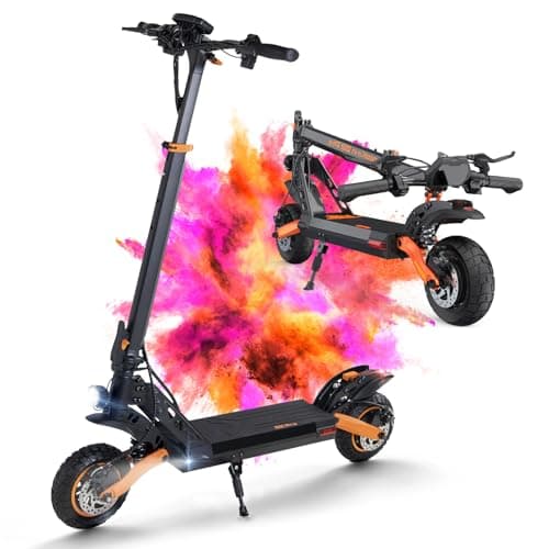 Kukirin Patinete Eléctrico Adultos Homologado DGT,Patin Electrico,Scooter Electrico Potente Plegable/Autonomía de 60 km/Ruedas de 10"/Carga máxima 120kg/IP54/Doble Frenos de Disco-G2 Pro