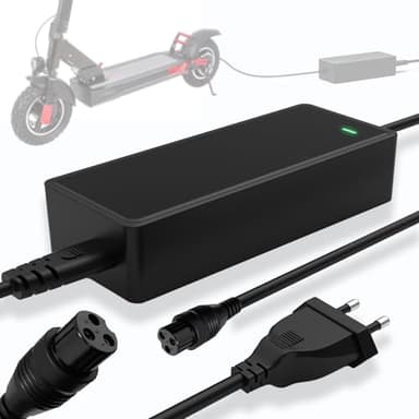 Mezelon 54,6 V 2 A Cargador Patinete Electrico para Smartgyro Speedway, Kugoo M4 / M4 Pro, Hitway H5/H5 Pro, UrbanGlide E-Cross Pro, JOYOR, DC Carga Rápida para 48V Batería Scooter Eléctrico