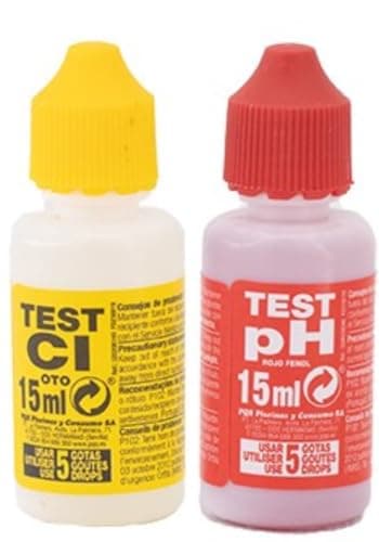 Test Kit Ph y Cloro (Otho/Phenol) (Recambio Reactivos Otho Y Phenol) 5 Gotas