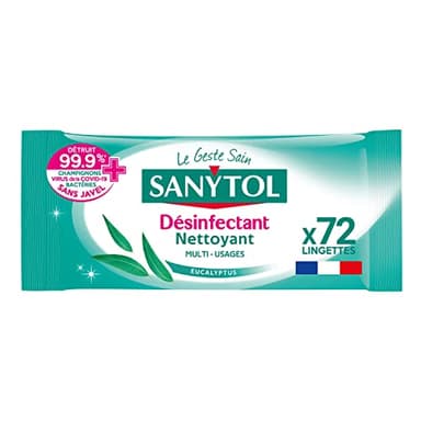 Sanytol – 33631325 – Toallitas multiusos desinfectantes, 72 Unidad (Paquete de 1)