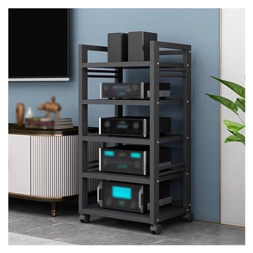 Mueble Equipo Hifi Soporte Multimedia De 4/5 Niveles Gabinete For Componentes De Audio/vídeo, Gabinete AV Moderno, Estante De Almacenamiento De Componentes Estéreo For Entretenimiento, Unidad Multimed