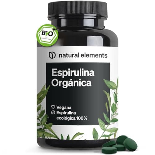 Espirulina Orgánica 3000mg – 500 comprimidos – 100% BIO Spirulina – vegana, alta dosificación, sin aditivos