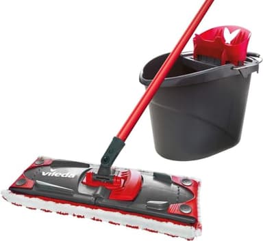 Vileda Ultramax - Mopa de microfibras para Fregar y Cubo con escurridor
