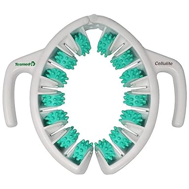 TESMED CELLULITE – Masajeador Manual Anticelulítico Made in Italy con Triple Acción Patentada, adecuado para zonas con celulitis persistente en muslos y glúteos (Verde)