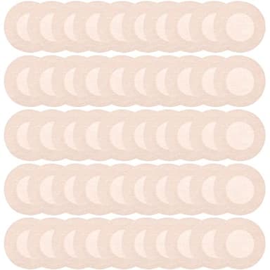 50 piezas de protectores de pezones invisibles, adhesivos de pezones transpirables desechables, adhesivos de pezones masculinos y femeninos, 25 pares de protectores de pezones