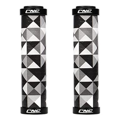 CNC Puños Bicicleta,Puños MTB Silicona,Puños Bicicleta Montaña Silicona con Doble Bloqueo para MTB/BMX/Plegables/Mountainbike.