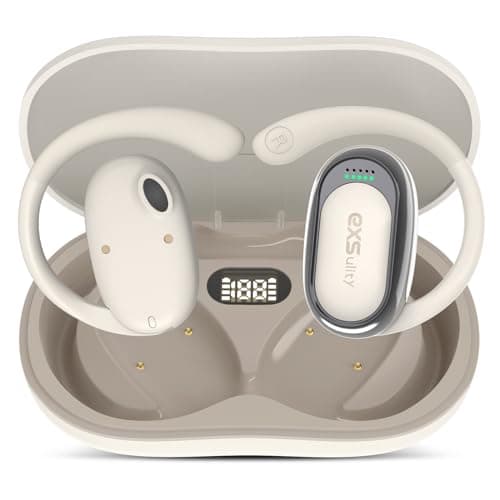Auriculares traductores de idiomas, compatibles con traducción de 144 idiomas en tiempo real, aptos para Bluetooth y aplicación, traducción instantánea en línea para viajes y negocios (blanco)