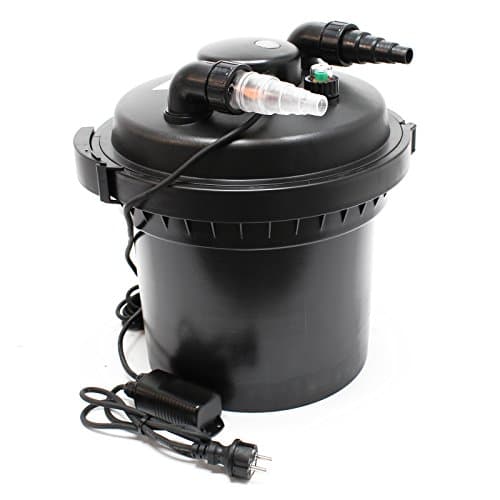 SunSun CPF-280 Filtro presión lámpara UVC 11W estanques hasta 8000L Jardín KOI Jardinería Peces