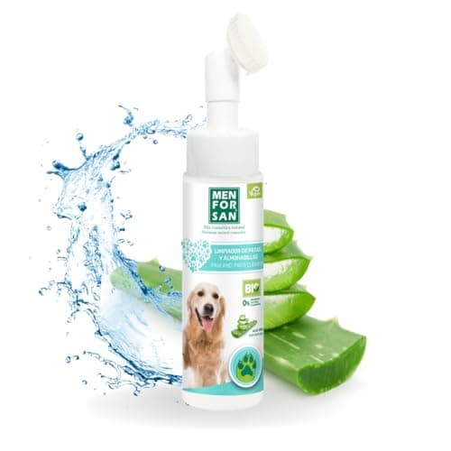 MENFORSAN Limpiador de Patas y Almohadillas en Espuma - Higiene Suave con Aloe Vera 100% Natural - 200 ml
