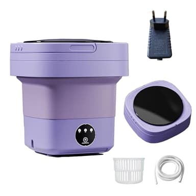 8L Portable washing machine, Mini Lavadora portátil para viajes, camping, mini lavadora portátil, lavadora(EU power)