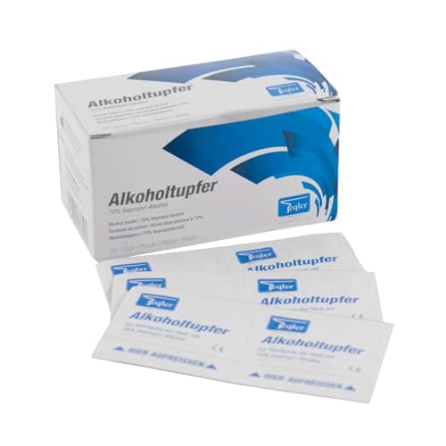 Teqler T-431101 Toallitas de alcohol (caja de 100 uds.)