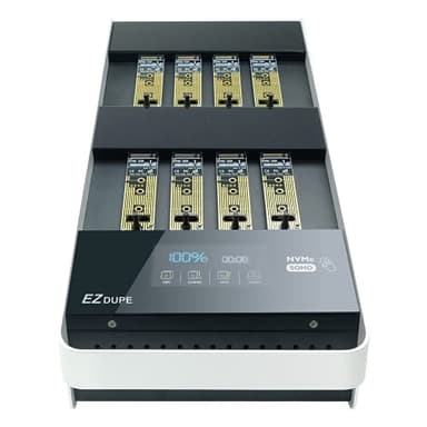 EZ Dupe Duplicador NVMe de 1:7 M.2 con Pantalla Táctil – Clonador de Disco Duro M.2 NVMe SSD (Soho NVMe Touch)