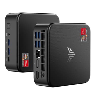 NiPoGi E3B Mini PC con AMD Ryzen 5 7430U (6C/12T hasta 4,3 GHz, Mejor Que 5500U/5650U/5675U), 32GB RAM/512 GB SSD Mini Ordenador de Sobremesa, WiFi 6/ BT 5.2/ Pantalla Triple 4K/ 1000 Mbps/W-11 Pro