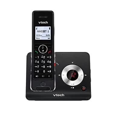 VTech MS3050 - Teléfono Fijo Inalámbrico DECT Con Bloqueo de Llamadas, Contestador, Identificación de Llamada, Amplificador de Volumen, Altavoz Manos Libres y Marcación Rápida
