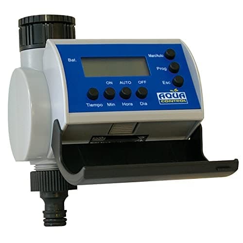 Aqua Control C4100 Programador de Riego para Jardín-con Pantalla LCD-Hasta 8 Arranques por día, gris